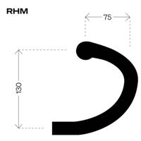 Deda Gravel100 Stuur 31.7 mm RHM - Zwart - thumbnail