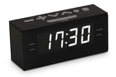 Bigben Interactive Strakke wekkerradio - zwart Bigben Interactive Strakke wekkerradio - zwart