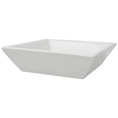 Wastafel vierkant wit 41,5x41,5x12 cm keramiek Wastafel vierkant wit 41,5x41,5x12 cm keramiek