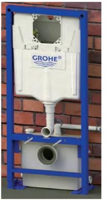 Sanibroyeur Saniwall Pro inbouwelement m. glazen panelen incl. fecaliënvermaler m. Grohe bedieniningsplaat verchroomd excl. toilet wallproupd