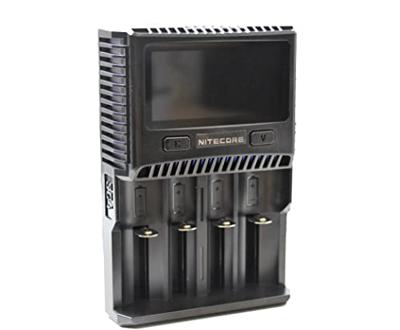 Nitecore SC4-4-bay professionele lader voor Li-Ion, NiMH, NiCd batterijen, LCD-kleurendisplay