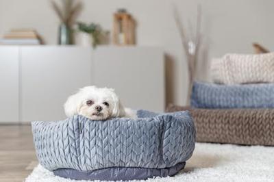 TRIXIE HONDENMAND LIVIA ROND GRIJS 50X50 CM