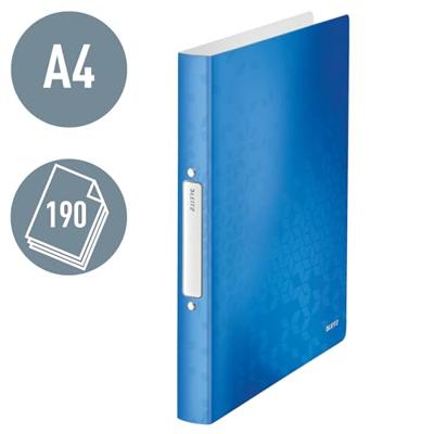 Leitz WOW ringmap, uit PP, ft A4, blauw