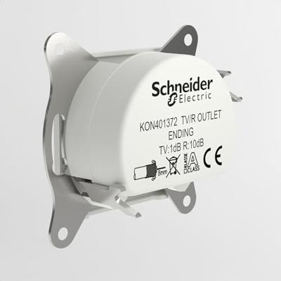 Schneider Electric EPH3300721D TV- en radio-eindcontactdoos Asfora Wit (RAL 9003) 1 stuk(s)