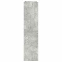 Schoenenrek 60x25x100 cm bewerkt hout betongrijs - thumbnail