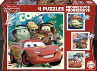 Puzzel Educa Cars (4 Stuks) - thumbnail