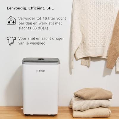 Bosch Home Comfort Dry 4000 Luchtontvochtiger 75 m³ Wit