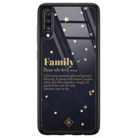 Samsung Galaxy A50 glazen hardcase - Family is everything - thumbnail