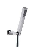 Verstelbare Wandsteun Hotbath Mate Met Argenta Doucheslang 100 cm en Handdouche Vierkant Chroom - thumbnail