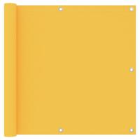 VidaXL Balkonscherm 90x300 cm oxford stof geel - thumbnail
