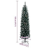 VidaXL Kunstkerstboom smal met 150 led's 120 cm - thumbnail