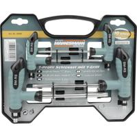 Brüder Mannesmann Schroevendraaierset Werkplaats 8-delig T-profiel - thumbnail