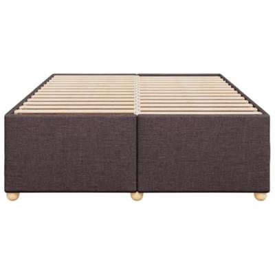 Bedframe zonder matras stof donkerbruin 140x200 cm