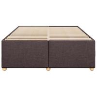 Bedframe zonder matras stof donkerbruin 140x200 cm - thumbnail