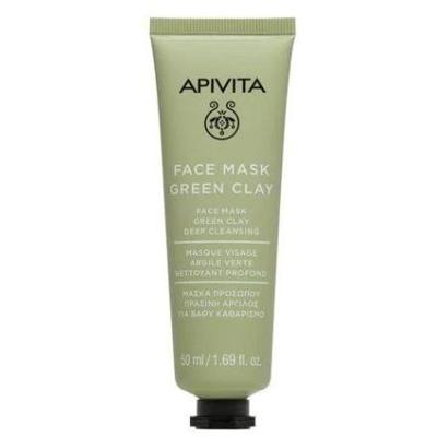 Apivita Masks & Scrubs Face Mask with Green Clay Mask 50ml