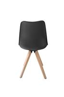 byLIVING 2 stoelen Kira (Zwart/eiken) - thumbnail