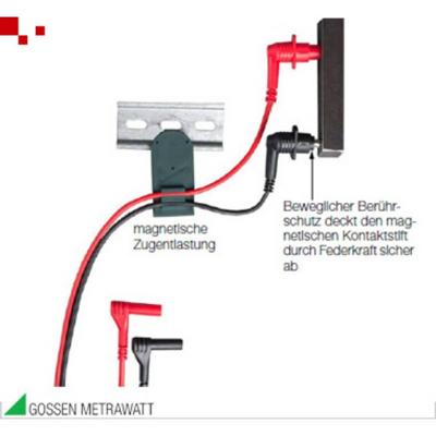 Gossen Metrawatt Z502U Veiligheidsmeetsnoerenset Testpunt 4mm-stekker Zwart, Rood 1 stuk(s)