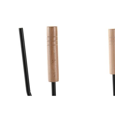 Houtblok standaard DKD Home Decor Hout Staal (48 x 30 x 62 cm)