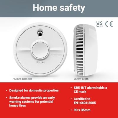 FireAngel optische rookmelder - 9V - SB5-INT