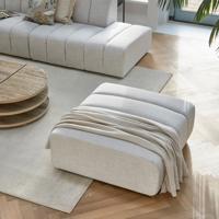 Rivièra Maison Hocker 'Dazzle' Rich Tweed, kleur Antiek Wit - thumbnail