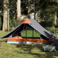 VidaXL Tent 2-persoons waterdicht grijs - thumbnail