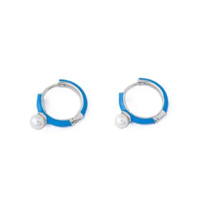 Dames oorbellen Majorica 17350.01.2.E00.000.1 Blauw