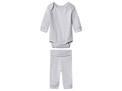lupilu Geribde babyset (Lichtgrijs, 62/68) lupilu Geribde babyset (Lichtgrijs, 62/68)