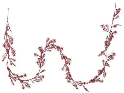Leaf Garland 170 cm Burgundy 4A - Nampook