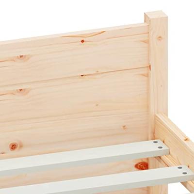 Bedframe zonder matras massief hout 160x200 cm - thumbnail