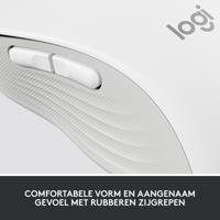 Logitech Signature M650 L Muis Radiografisch, Bluetooth Maat: L Optisch Wit 5 Toetsen 4000 dpi - thumbnail