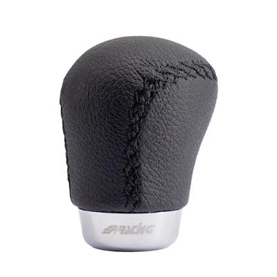 Simoni Racing Pookknop Insitor - Zwart Leder SRINSN