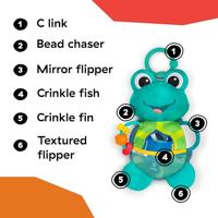BABY EINSTEIN Ocean Explorers Neptune's Sensory Sidekick knuffel, vanaf de geboorte - thumbnail