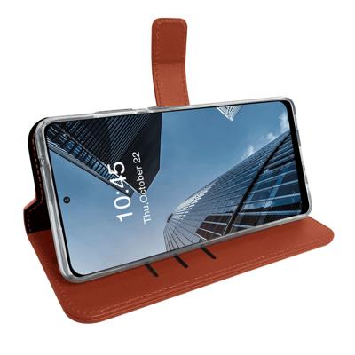 Valenta Book Case Gel Skin Samsung Galaxy A72 4G Brown