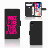 Apple iPhone Xr Hoesje met naam Woke Up - Origineel Cadeau Zelf Maken - thumbnail