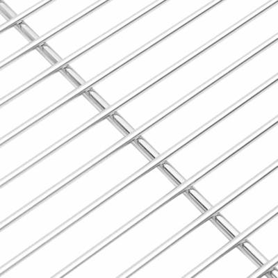 VidaXL Grillrooster zilver 40 x 30 cm roestvrij staal