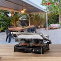 Clatronic KG 3487 Contactgrill Elektrisch Zwart, RVS - thumbnail