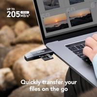 Lexar Reader LRW310 Dual Slot SD/MicroSD USB 3.1 A & C - thumbnail