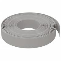 VidaXL Tuinrand 10 m 10 cm polyetheen grijs - thumbnail