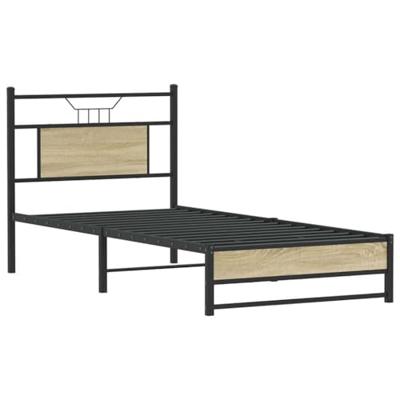 Bedframe zonder matras hout sonoma eikenkleurig 90x190 cm Bedframe zonder matras hout sonoma eikenkleurig 90x190 cm