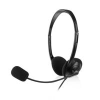 Hoofdtelefoon met microfoon Ewent EW3567 Zwart (1 Stuks) - thumbnail