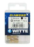 Set van tips WITTE PZ 2 DIAMOND FLEX Pozidriv PZ2 5 Stuks - thumbnail