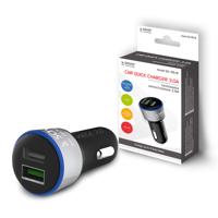 Savio Quick Charge 3.0A autolader SA-06/B - thumbnail