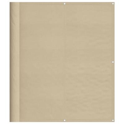 VidaXL Balkonscherm 120x1000 cm 100% oxford polyester beige