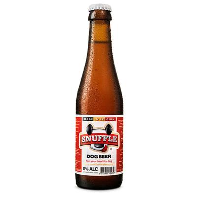 Snuffle hondenbier rundsmaak in glazen fles