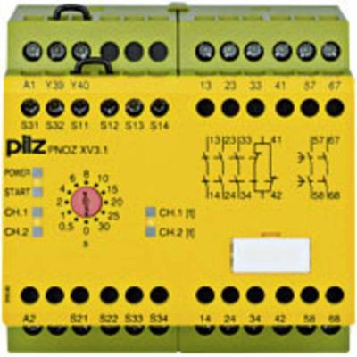 PILZ PNOZ XV3.1 30/24VDC 3n/o 1n/c 2n/o t Veiligheidsschakelapparaat Voedingsspanning (num): 24 V/DC 3x NO, 1x NC (b x h x d) 90 x 87 x 121 mm 1 stuk(s) PILZ PNOZ XV3.1 30/24VDC 3n/o 1n/c 2n/o t Veiligheidsschakelapparaat Voedingsspanning (num): 24 V/DC 3x NO, 1x NC (b x h x d) 90 x 87 x 121 mm 1 stuk(s)
