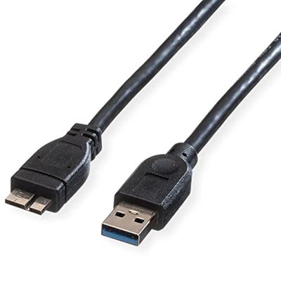 ROLINE USB 3.2 Gen 1 kabel, type A M - Micro A M, zwart, 2 m