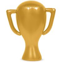Opblaasbare Troffee Goud (45cm) - thumbnail