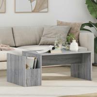 Salontafel Grijs Sonoma 90 x 45 x 35 cm Bewerkt hout - thumbnail