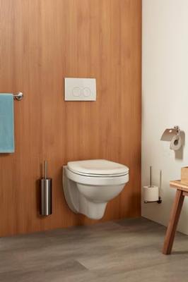 Toiletrolhouder Haceka Kosmos Tec met Klep Mat Chroom Haceka