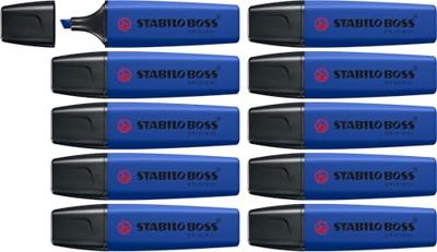 Markeerstift stabilo boss 70/128 wildfl ultramar | 10 stuks